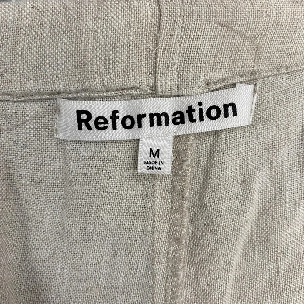 Reformation Cargo Pants Womens Medium Ethan 100% Linen Wide Leg Baggy Capsule